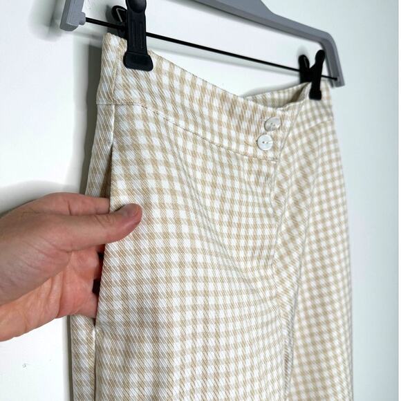 Song of Style (Revolve) Janie Beige White Check Pants, Women's Size X-SMALL - Picture 6 of 7